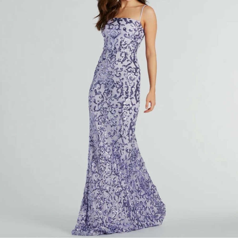 Windsor Lavender Sequin Maxi Dress - Picture 4 of 9